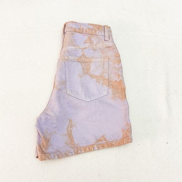 Zara High-Rise Purple Distressed Denim Short Jeans Size 2 - Picture 7 of 7